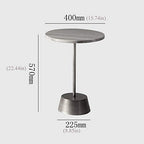 Telephone Table, Solid Wood Sofa Side Table Pedestal Tables Sofa & Console Tables Telephone Tables Round Living Room Side Table(White-15.74 * 15.74 * 22.44in