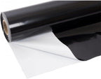 Farm Plastic Supply Crawl Space Vapor Barrier, 20 mil - Thick Plastic Sheeting, Drop Cloth Moisture Barrier for Crawl Space Encapsulation, Heavy Duty Polyethylene, Black & White Panda Film (12' x 75')