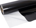 Farm Plastic Supply - Crawl Space Vapor Barrier, 20 mil - Thick Plastic Sheeting, Drop Cloth Moisture Barrier for Crawl Space Encapsulation, Heavy Duty Polyethylene, Black & White Film (24' x 10')