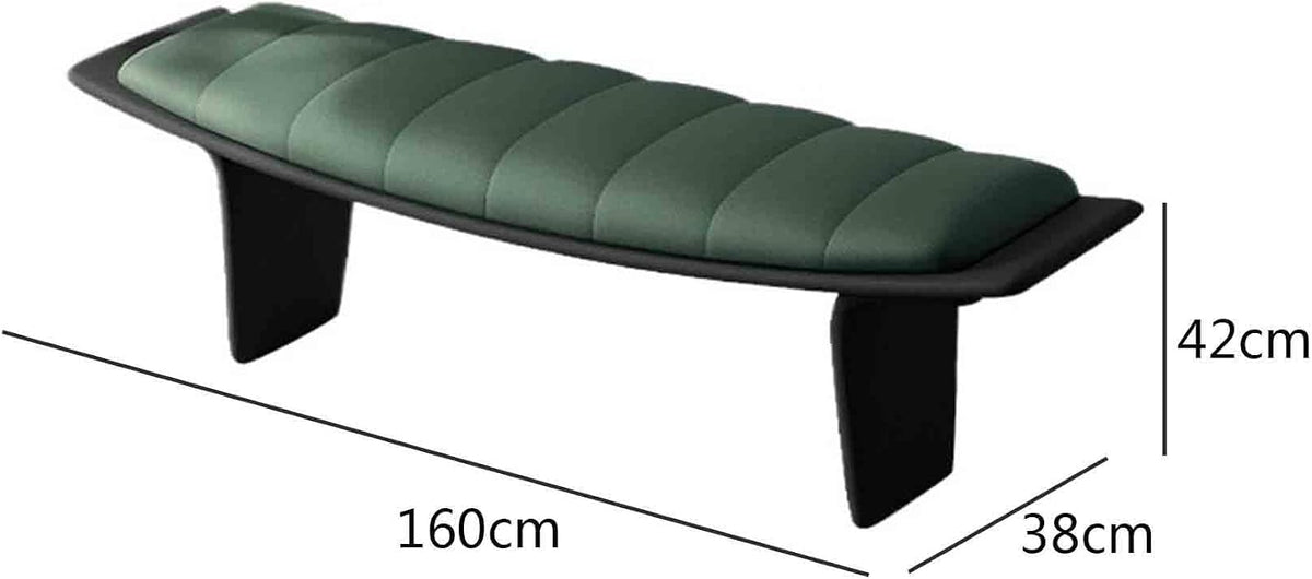 Modern Living Room Shoe Changing Stool Bedroom Leather Bed end Entryway(XL)