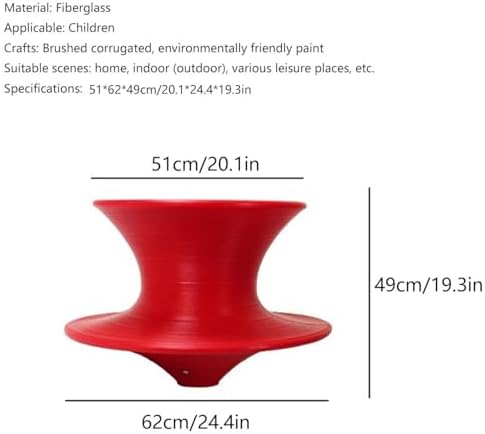 Modern Red Fiberglass Swivel Chair, 360° Rotating, Indoor/Outdoor Use, Stylish Design, Durable, 220 lbs Weight Capacity, Ergonomic Comfort