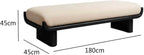Modern Wooden and Fabric Long Shoe-Changing Bench for Living Room and Bed end Entryway(XXL)