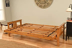 Kodiak Furniture Monterey Queen-size Futon, Butternut Finish with Suede Gray Mattress