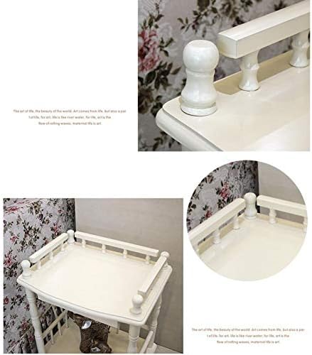 Telephone Table, European-Style Living Room Solid Wood Telephone Stand,Small Square Coffee Table,Sofa Side Table with Drawers,Side Table (