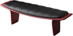 Modern Metal Living Room Shoe Changing Stool Bedroom Leather Upholstered Bed end Entryway(Medium)