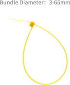 XINGO 10 Inch Cable Zip Ties (500 Pack), 40 Lbs Tensile Strength-Heavy Duty, Self-Locking Nylon Plastic Nylon Wire Ties for indoor and outdoor use (Yellow)
