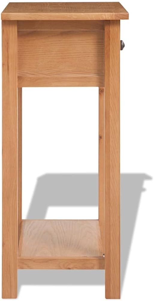 Console Table, Solid Oak Wood, 29.5 Tall, Ample Storage, Perfect for Living Room or Entryway, Durable Design, Versatile Style
