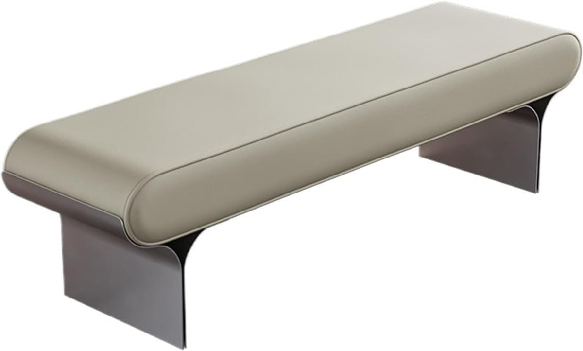 Modern Upholstered Bed end Bench Bedroom Home Use Bedside Dressing Room Long Shoe Changing Entryway(Large)