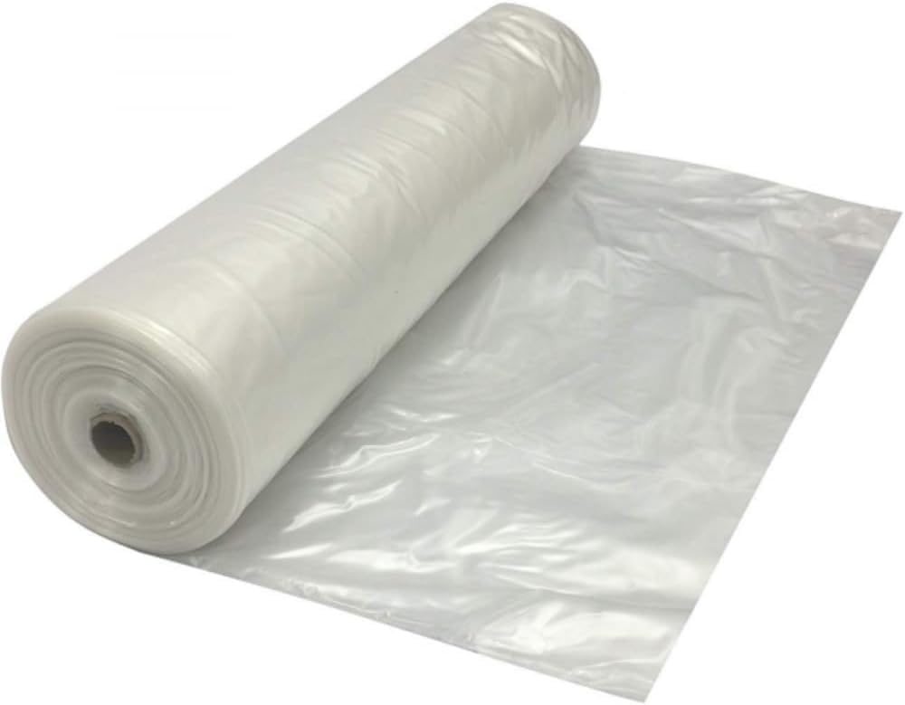Farm Plastic Supply - Protective Clear Overwintering Plastic Film - Overwintering Film, 6 Mil Clear Plastic Film, Greenhouse Plastic, Durable Plastic Sheeting (4 Mil 8' x 100')