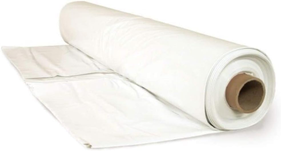 Farm Plastic Supply - 6 Mil White Plastic Sheeting - Overwintering Film, 6 Mil White Plastic Film, Greenhouse Plastic, Durable Plastic Sheeting (32' x 100')