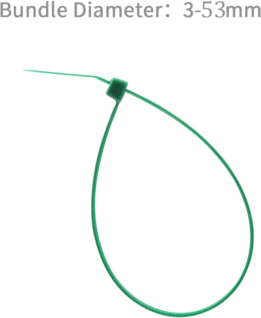 XINGO 1000 PCS Green Zip Ties 8 Inch, 60 LBS Tensile Strength, Self-Locking Nylon Plastic Nylon PA66 Wire Ties for Indoor and Outdoor Use