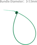 XINGO 1000 PCS Green Zip Ties 8 Inch, 60 LBS Tensile Strength, Self-Locking Nylon Plastic Nylon PA66 Wire Ties for Indoor and Outdoor Use