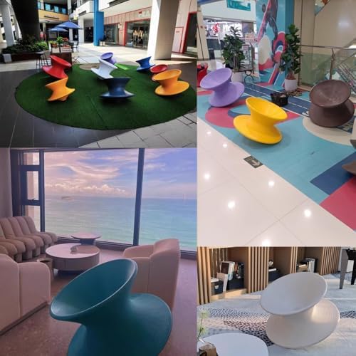 Modern Red Fiberglass Swivel Chair, 360° Rotating, Indoor/Outdoor Use, Stylish Design, Durable, 220 lbs Weight Capacity, Ergonomic Comfort