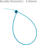 XINGO 10 Inch Cable Zip Ties (500 Pack), 40 Lbs Tensile Strength-Heavy Duty, Self-Locking Nylon Plastic Nylon Wire Ties for indoor and outdoor (Blue)