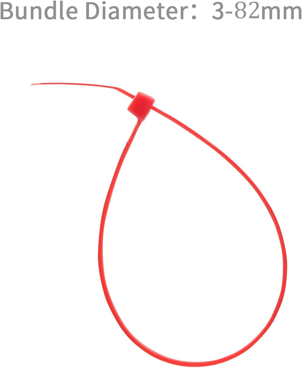 XINGO 1000 PCS Red Zip Ties 12 Inch, 60 LBS Tensile Strength, Self-Locking Nylon Plastic Nylon PA66 Wire Ties for Indoor and Outdoor Use
