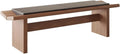 Modern Wooden Long Shoe-Changing Bench for Bedroom Dressing Room Leather Bed end Upholstered Entryway(Medium)