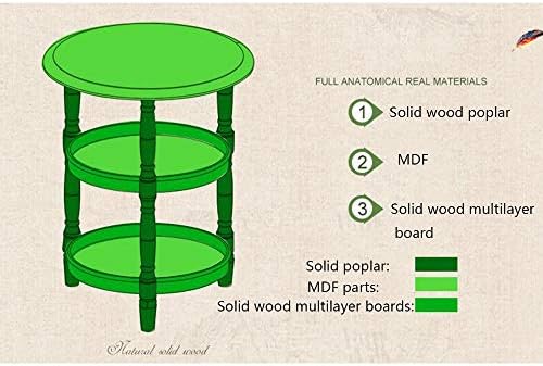 Telephone Table, Small Telephone Coffee Side Table,Living Room Sofa Side Table,Three Layers of Storage,Round Tray Side Table,No Assembly Required(Color:Black Walnut,Size: