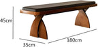 Modern Wooden Long Bench at The Foot of The Bed in The Bedroom Dressing Room or Home Use Leather Shoe Changing Entryway(XL)