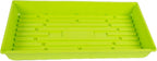 SUNPACK 10" x 20" Mega Plastic Seed Starting Tray, Lime Green, 2.5" (Pack of 10) - No Drainage Holes, Ideal for Greenhouses or Indoor Gardening - Made of Thick, Strong Plastic