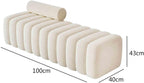 Modern Long Bench with Backrest for Changing Shoes Bedroom Bed end Walk-in Closet Rest Area Entryway(Large)