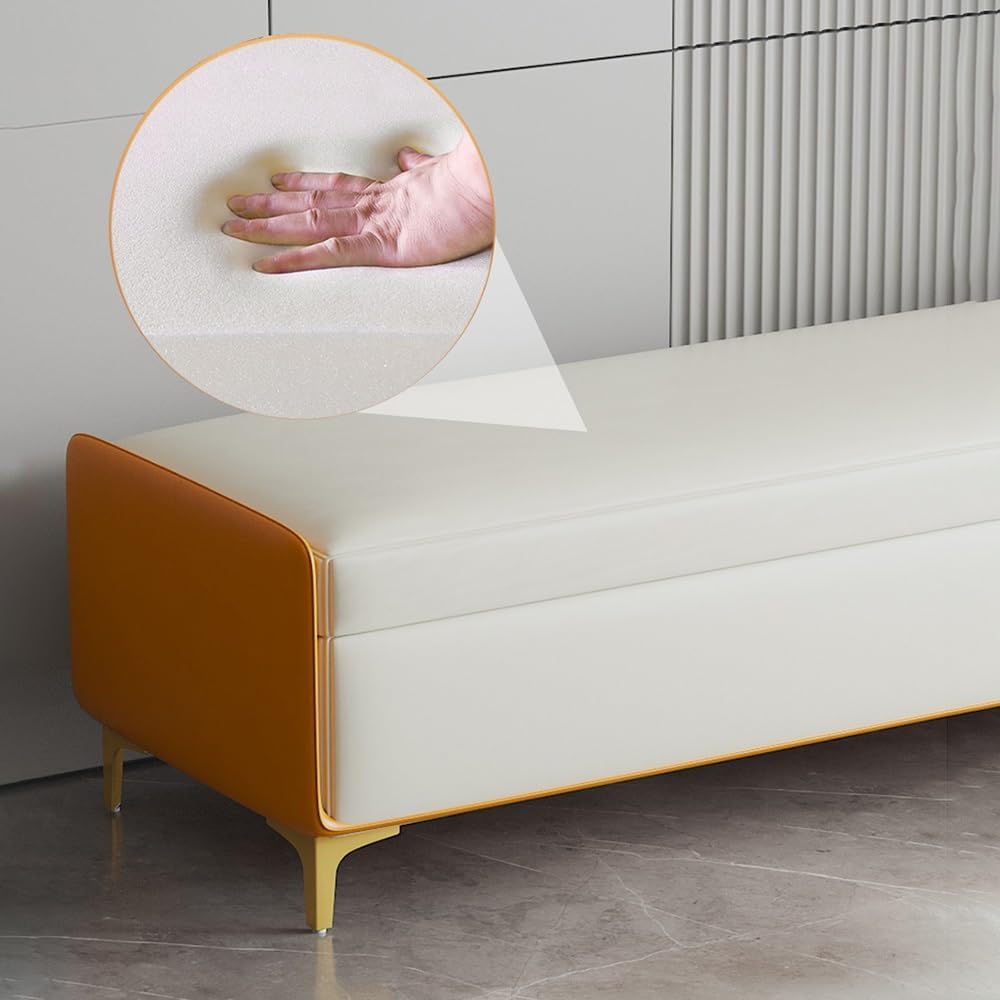 Modern Bed End Stool Bedroom Shoe Changing Entrance Bench Clothing Store Cloakroom Rest Sofa Storage Entryway(Green,Small)