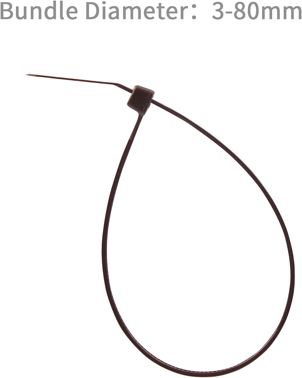 XINGO Nylon Cable Zip Ties Self Locking Plastic Wire Ties with 40 Lbs Tensile Strength for Indoor and Outdoor 12 Inch 500 Pack Brown