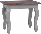 Nesting Table Set 3 Pieces Solid Mahogany Wood | Antique Style, Handmade Vintage, Durable Hardwood, Unique Color Variation for Living Room