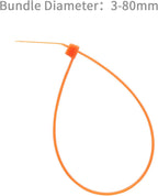 XINGO Nylon Cable Zip Ties Self Locking Plastic Wire Ties with 40 Lbs Tensile Strength for Indoor and Outdoor 12 Inch 500 Pack Orange