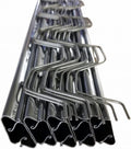 Farm Plastic Supply - Spring Wire & Lock Channel - (5 Pack) - Steel 6.5 ft Spring Lock Track & U-Channel Bundle for Greenhouse Plastic Polyethylene Film or Shade Cloth