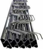 Farm Plastic Supply - Spring Wire & Lock Channel - (25 Pack) - Steel 6.5 ft Spring Lock Track & U-Channel Bundle for Greenhouse Plastic Polyethylene Film or Shade Cloth