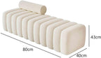 Modern Long Bench with Backrest for Changing Shoes Bedroom Bed end Walk-in Closet Rest Area Entryway(Medium)