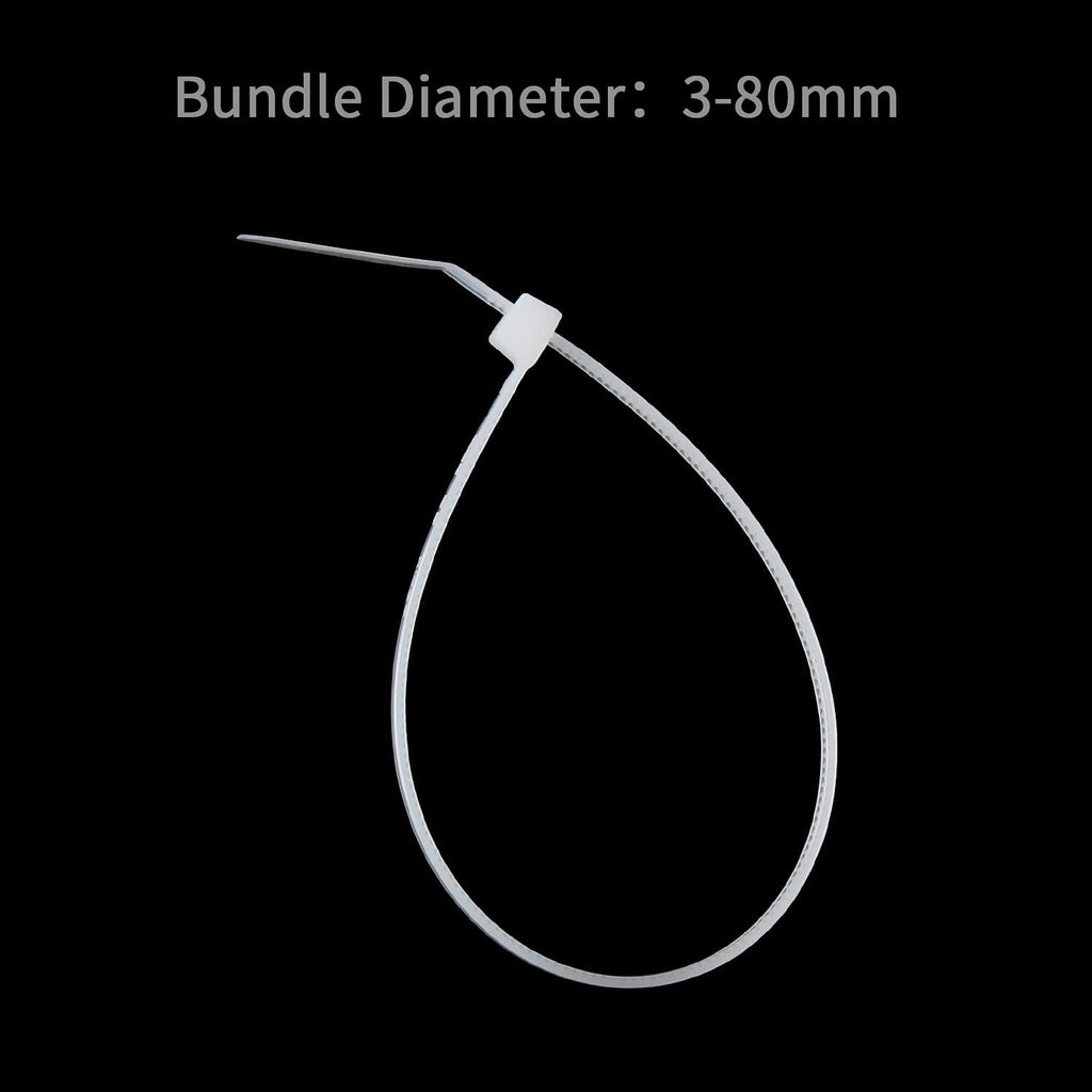XINGO Cable Zip Ties (500 Pack), 40 Pounds Tensile Strength-Heavy Duty, Ultra Strong Durable Zipties, Self-Locking UV Resistant Nylon Plastic Wire Ties for indoor and outdoor (12 Inch, White)
