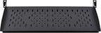 RackPath 1U Cantilever Universal Rack Shelf - 10in Deep – Rackmount Shelf for 19’’ AV/Network Equipment Racks – 55lbs Capacity - 2Pack
