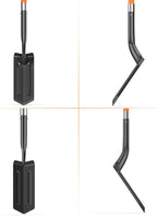 Trench Shovel for Digging, 4-Inch Trenching Spade with Orange Fiberglass Handle, Narrow Trenching Shovel for Digging, Gardening, and Landscaping, 56 inches