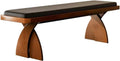Modern Wooden Long Bench at The Foot of The Bed in The Bedroom Dressing Room or Home Use Leather Shoe Changing Entryway(Medium)