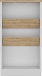 Multicolor Kitchen Island with Shelves and Table Top | Includes two side shelves for bottle display and low shelf for essentials