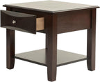 Espresso Finish 4pc Occasional Table Set with Antique Black, Espresso | Listed product dimensions are 47 x 16 x 30 in
