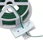 Rocky Mountain Goods Twist Ties for Plants with Cutter - Green Garden Twist Ties for Outdoor/Indoor Plants, Climbing Plants - 100 Feet Cut to Custom Length - Soft But Strong Support for Delicate