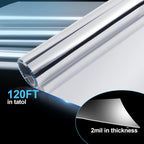 Highly Reflective Mylar Film Roll 4FT x 120FT, 2 Mil Silver,for Outdoor Indoor Grow,Room Decoration,Scene Arrangement, Art Photography