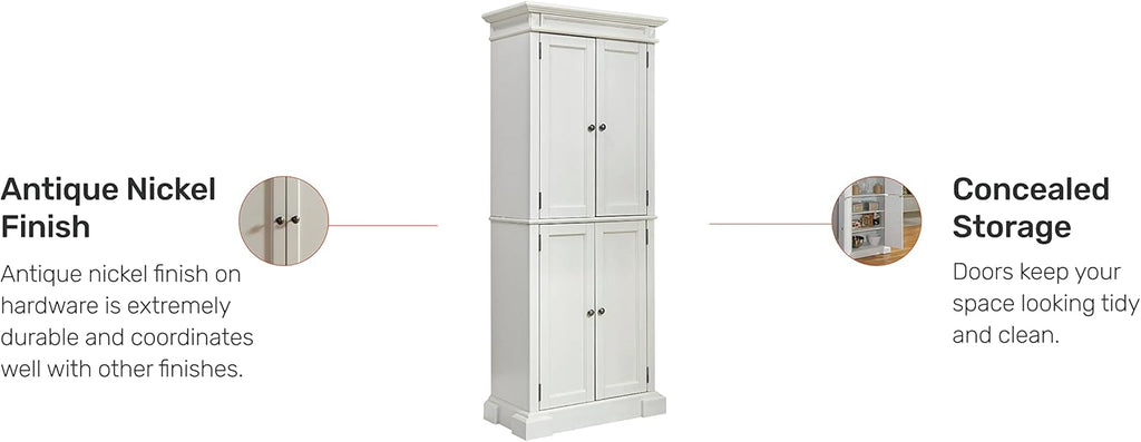 Homestyles Americana Off-White Pantry, 72"H