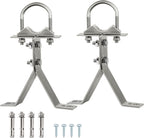 XRDS-RF Antenna Wall Mount 6 Inch Heavy-Duty Stand Off Wall Mast Mount Windproof Mounting Bracket for TV Mast (2-Leg + 2-Leg)
