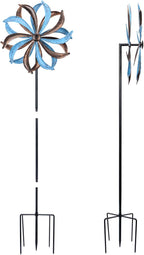 WONDER GARDEN Wind Spinners Outdoor Clearance, Premium Kinetic Wind Sculptures Wind Spinner, Metal Leaf Windmill for Outdoor Yard Patio Lawn & Garden