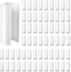 Jetec 64 Pieces Pool Cover Clamps for Above Ground Pools PVC Pipe Clips for Greenhouses, Row Covers, Shelters, Bird Protection, 2.4 Inches Long(3/4 Inch,White)
