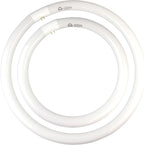 FC16T9/CW 40W & FC12T9/CW 32W Cool White Set, 16 inch T9 40 Watts & 12 inch 32 Watts Round Fluorescent Light Bulb, Circular Bulb Kitchen and Bath, 841 4100K, G10q 4 pin Prong