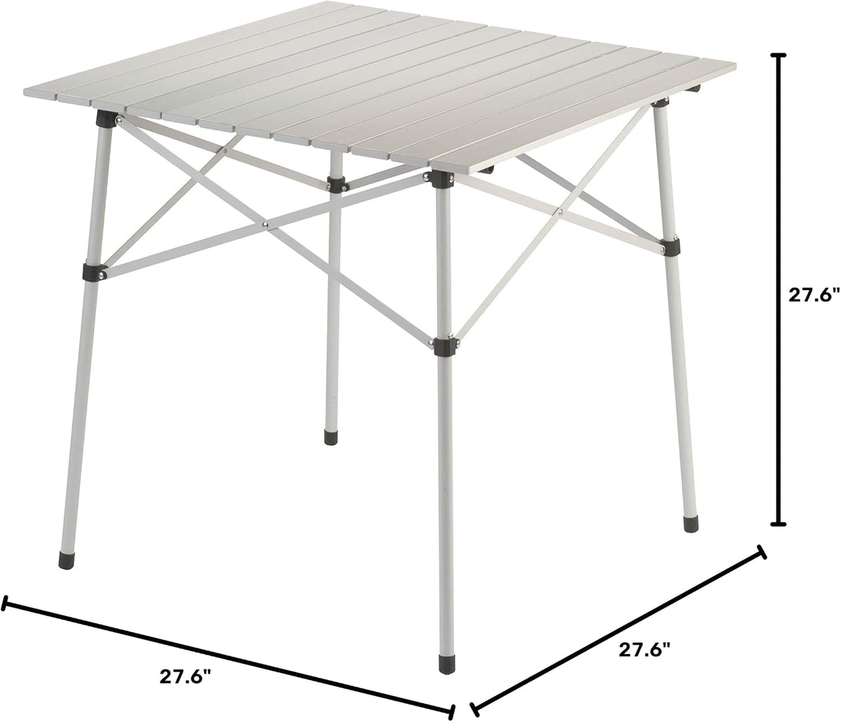 Coleman Outdoor Folding Table, Sturdy Aluminum Camping Table with Snap-Together Design, Seats 4 & Carry Bag Included, Great for Camping, Tailgating, Grilling, Hunting, Outdoor Dining & More