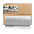 Aluf Plastics Plastic Sheeting - 20' x 100', 6 MIL Heavy Duty Gauge - Clear Vapor and Moisture Barrier Sheet Tarp/Drop Cloth for Greenhouses, Painting, Furniture Covers, Carpet Cover, Floor, Paint,