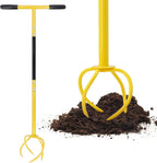 Manual Twist Tiller for Gardening, Garden Claw Hand Tiller with Ergomomic Handle, Steel Cultivator Tiller Lawn Aerator Soil Lossener for Gardening Bed and Plant Box