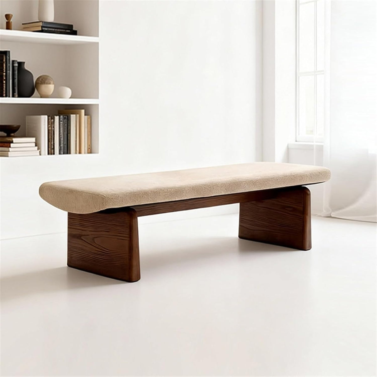 Modern Wooden Sofa Bedroom Bed end Bench Hotel Leisure Entryway(XXXX-Large)