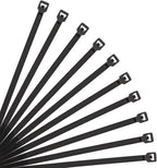 XINGO 12 Inch Black Cable Zip Ties (500 Pack), 40 Pounds Tensile Strength-Heavy Duty, Self-Locking UV Resistant Nylon Plastic Wire Ties for Indoor and Outdoor Use