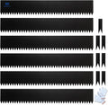 Metal Landscape Edging 6 Pack 40" L x 10" H,Galvanized Bendable Metal Garden Edging,Hammer- in Steel Landscape Edging with a Pair of Gloves and 7 Clips,Black (20 FT Total)